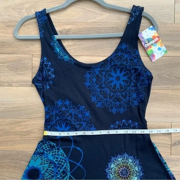 Desigual Navy Blue Midi Dress - Picture 6 of 8